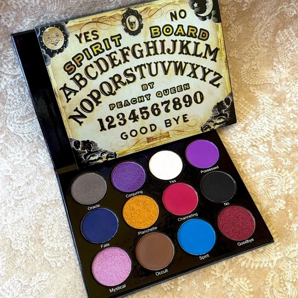 NIB Peachy Queen Cosmetics Spirit Board Eyeshadow Palette Halloween Indie Makeup